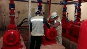 lắp đặt máy bơm cứu hỏa