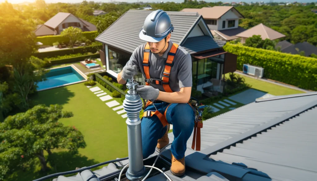 Khảo sát và lập kế hoạch thi công là bước đầu tiên và quan trọng trong quy trình thi công chống sét hiện đại.